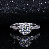 Lab Grown Diamond Engagement Ring in 14K White Gold (1.5 Ct. Tw.) - Ice Dazzle - VVX™ Lab Diamond - Engagement Rings