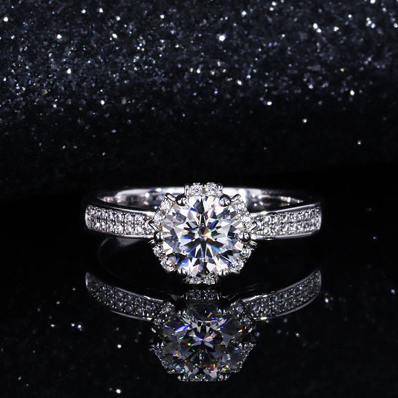 Lab Grown Diamond Engagement Ring in 14K White Gold (1.5 Ct. Tw.) - Ice Dazzle - VVX™ Lab Diamond - Engagement Rings