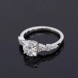 Lab Grown Diamond Engagement Ring in 14K White Gold (1.61 Ct. Tw.) - Ice Dazzle - VVX™ Lab Diamond - Engagement Rings