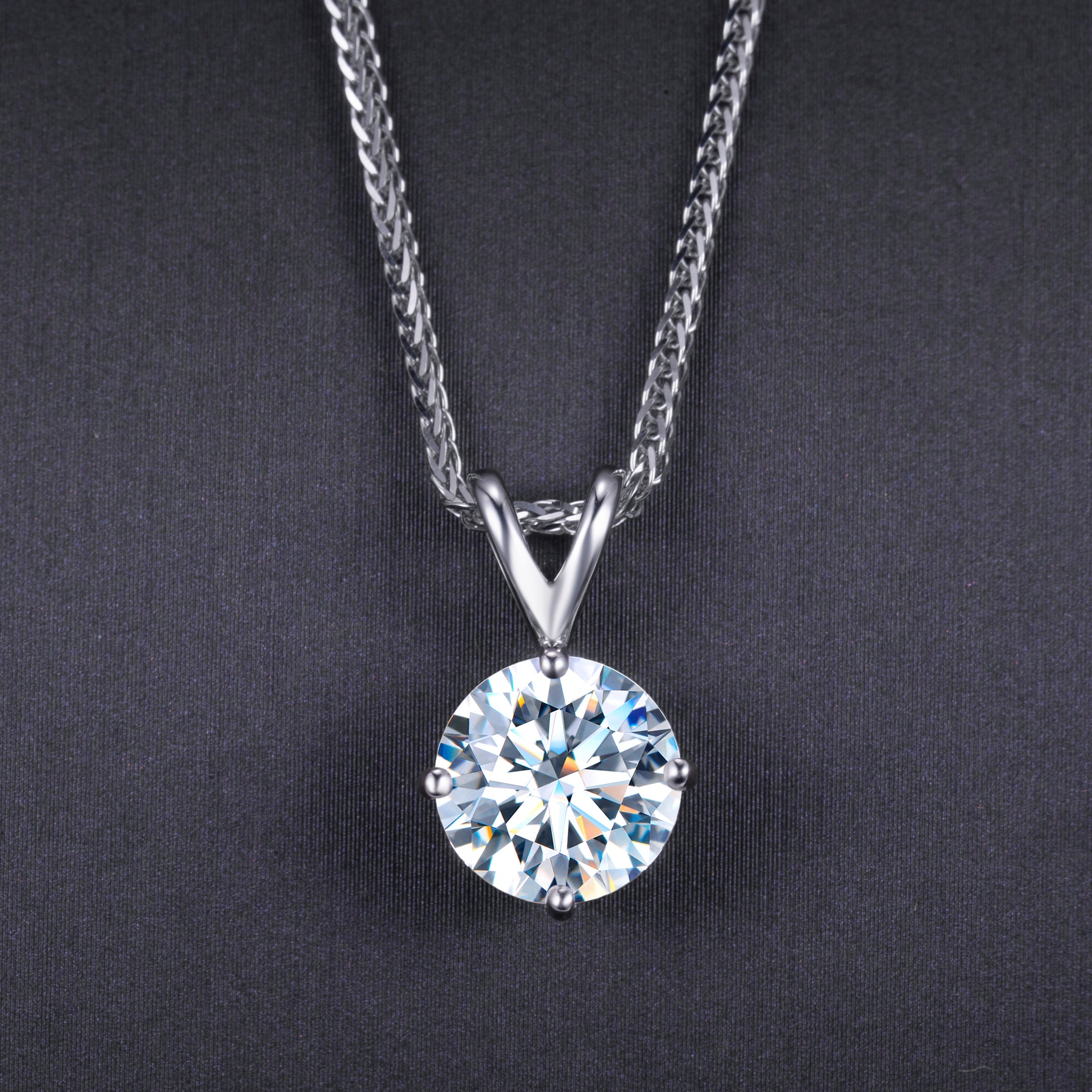 Lab Grown Solitaire 1 1/2 Carat Diamond Pendant – Michaels Jewelers