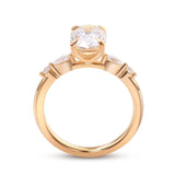 Lab Grown Diamond Oval Cut Engagement Ring in 14K Gold (3 Ct. Tw.) - Ice Dazzle - VVX™ Lab Diamond - Engagement Rings