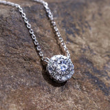 Lab Grown Diamond Pendant Necklace in 18K White Gold (0.75 Ct. Tw. ) - Ice Dazzle - VVX™ Lab Diamond - Solitaire Pendant