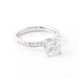 Lab Grown Diamond Princess Engagement Ring in 18K White Gold (1.5 Ct. Tw.) - Ice Dazzle - VVX™ Lab Diamond - Engagement Rings