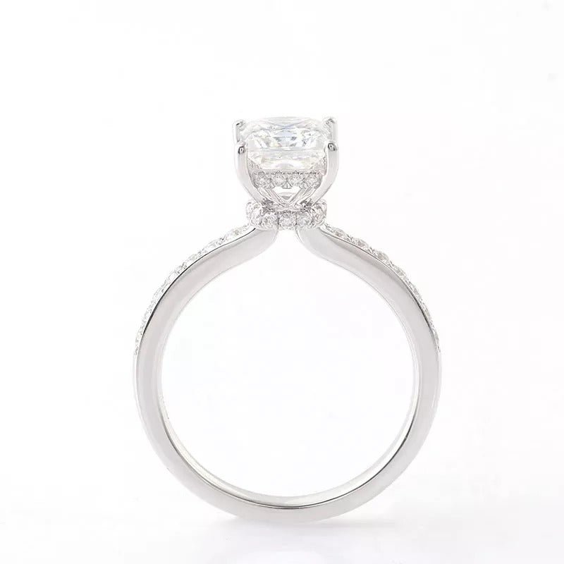 Lab Grown Diamond Princess Engagement Ring in 18K White Gold (1.5 Ct. Tw.) - Ice Dazzle - VVX™ Lab Diamond - Engagement Rings