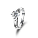 Lab Grown Diamond Solitaire Engagement Ring in 14K White Gold (1.5 Ct. Tw.) - Ice Dazzle - VVX™ Lab Diamond - Solitaire Engagement Rings