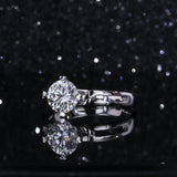 Lab Grown Diamond Solitaire Engagement Ring in 14K White Gold (1.5 Ct. Tw.) - Ice Dazzle - VVX™ Lab Diamond - Solitaire Engagement Rings