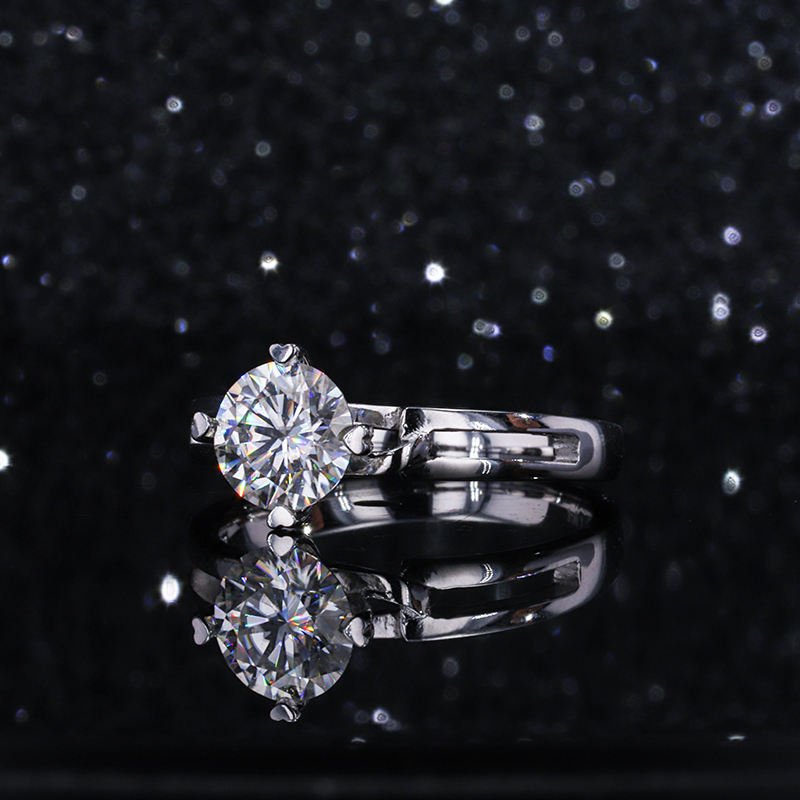 Lab Grown Diamond Solitaire Engagement Ring in 14K White Gold (1.5 Ct. Tw.) - Ice Dazzle - VVX™ Lab Diamond - Solitaire Engagement Rings