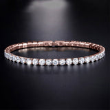 Lab Grown Diamond Tennis Bracelet in Rose Gold - 3mm - Ice Dazzle - VVX™ Lab Diamond - Tennis Bracelet