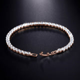 Lab Grown Diamond Tennis Bracelet in Rose Gold - 4mm - Ice Dazzle - VVX™ Lab Diamond - Tennis Bracelet
