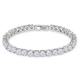 Lab Grown Diamond Tennis Bracelet in White Gold - 4mm - Ice Dazzle - VVX™ Lab Diamond - Tennis Bracelet