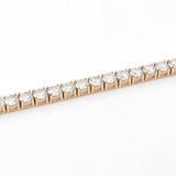 Lab Grown Diamond Tennis Bracelet in Yellow Gold - 3mm - Ice Dazzle - VVX™ Lab Diamond - Tennis Bracelet