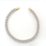 Lab Grown Diamond Tennis Bracelet in Yellow Gold - 5mm - Ice Dazzle - VVX™ Lab Diamond - Tennis Bracelet