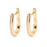 Round Lab Diamond Huggie Earrings in 18K Yellow Gold (1/5 Ct. Tw.) - Ice Dazzle - VVX™ Lab Diamond - Earrings