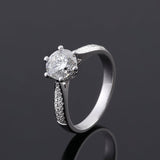 Special Pinch Pave Engagement Ring with 1ct Round Lab Diamond - Ice Dazzle - VVX™ Lab Diamond - Engagement Rings