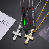 UltraLux™ Divine Brilliance - Cuban Cross Pendant - 14K Gold Vermeil
